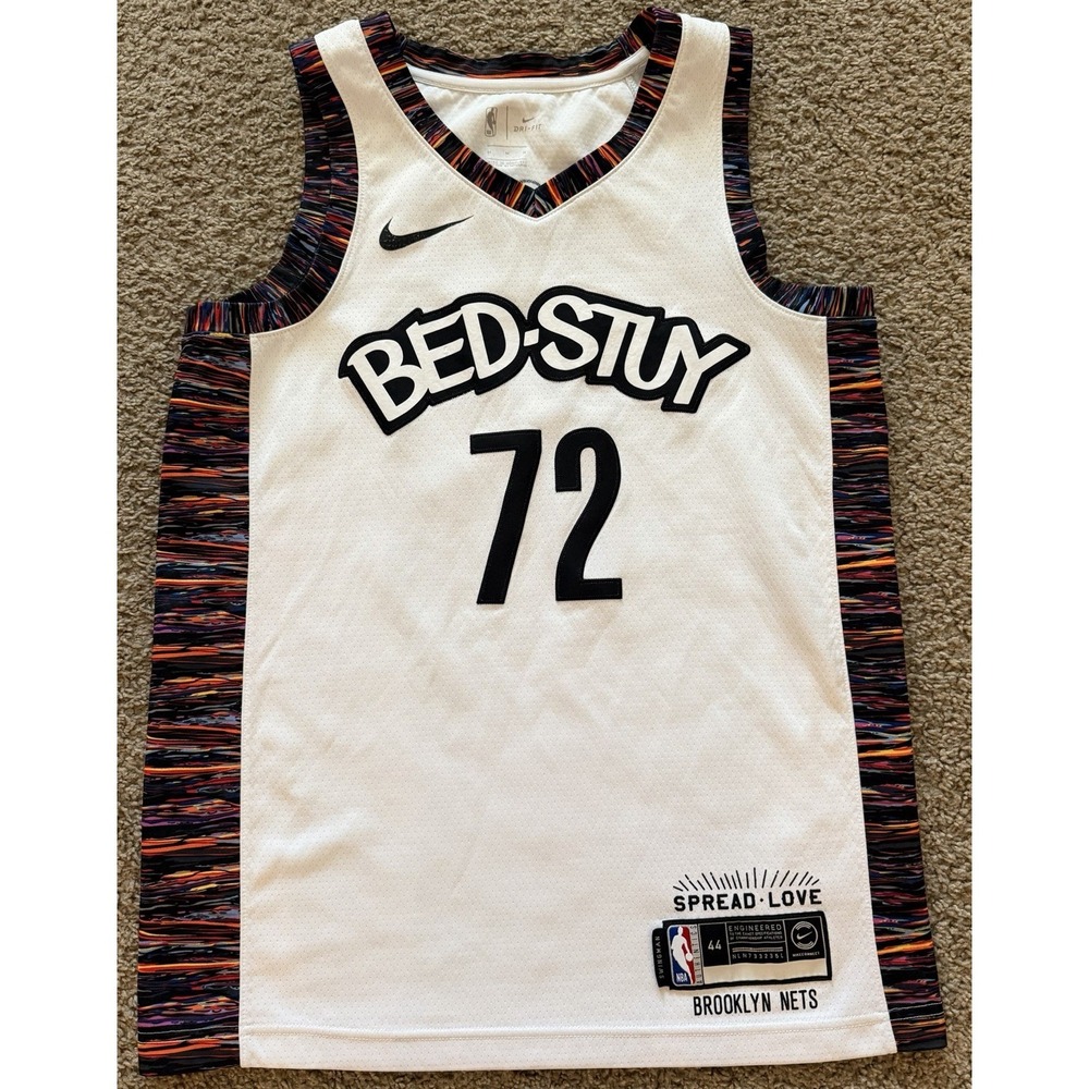 Brooklyn Nets Bed-Stuy Biggie Notorious BIG Nike Swingman Jersey Mens Size 44 M‎